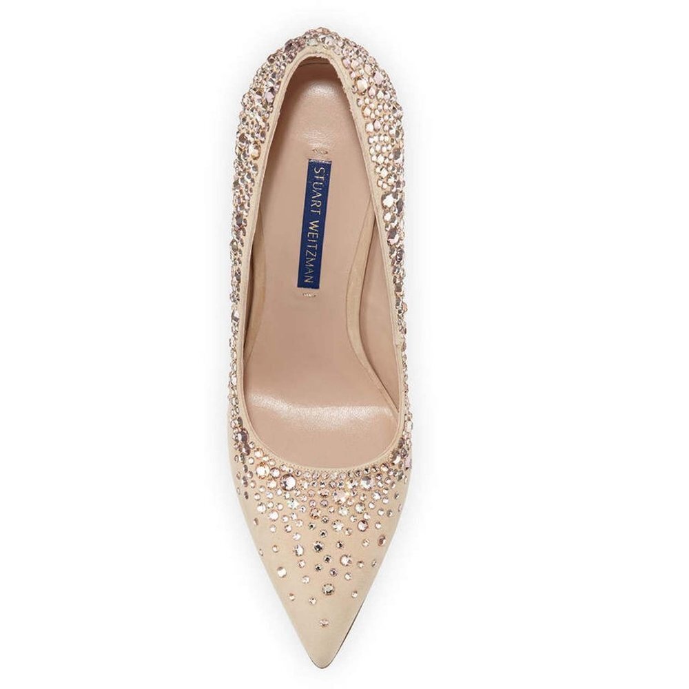 Stuart Weitzman Lalaina Crystal-Embellished Suede - Picture 4 of 8